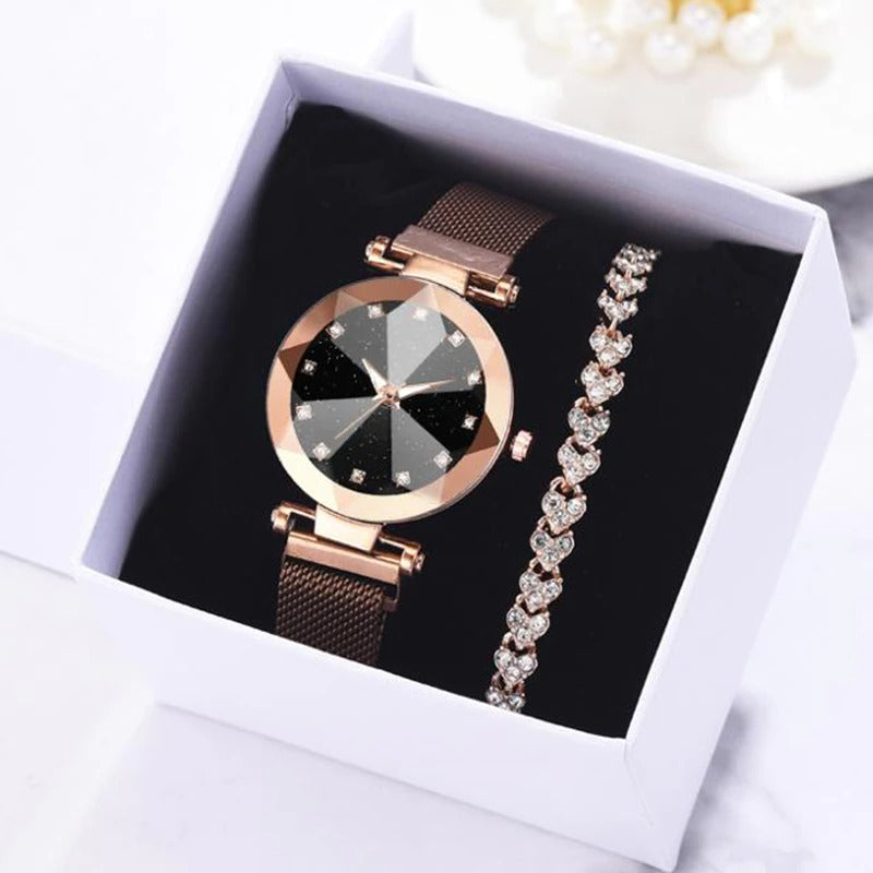 RELOJ DOAMNELOR + PULSERA DE OBSEQUIO